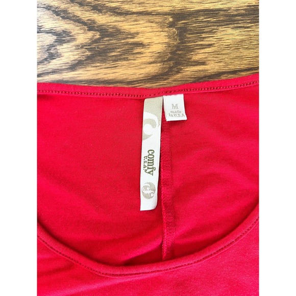 Comfy USA Sleeveless Tank Dress‎ Casual Everyday Red Dress Size M Patriotic - Picture 4 of 7